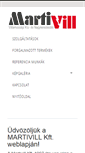 Mobile Screenshot of martivill.hu