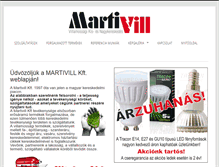 Tablet Screenshot of martivill.hu